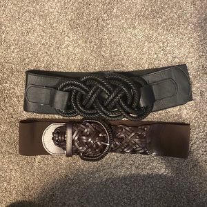 Bundle of 2 oversized belts